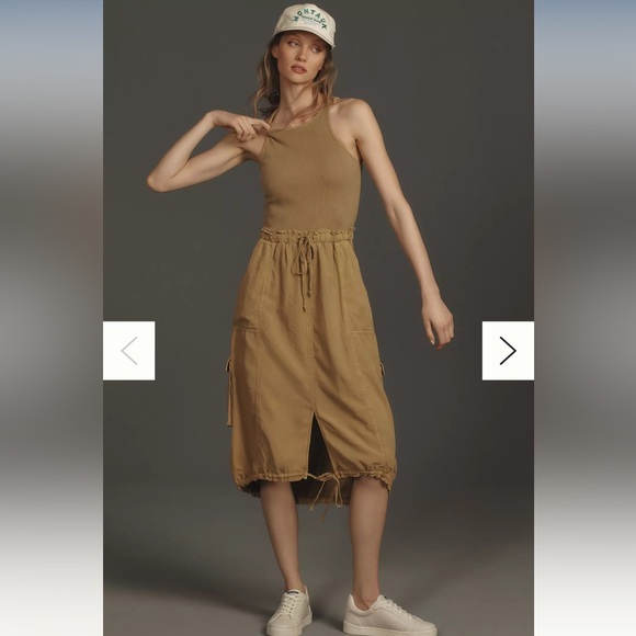 Anthropologie Dresses & Skirts - ANTHROPOLOGIE Daily Practice Be Bold Racerback Twofer Dress / Size Small / NWT